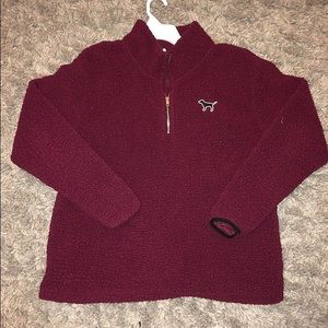 Pink Sherpa maroon medium